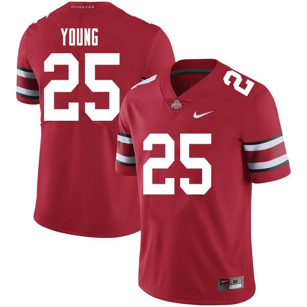 Ohio State Buckeyes #25 Craig Young Men Player Jersey Red